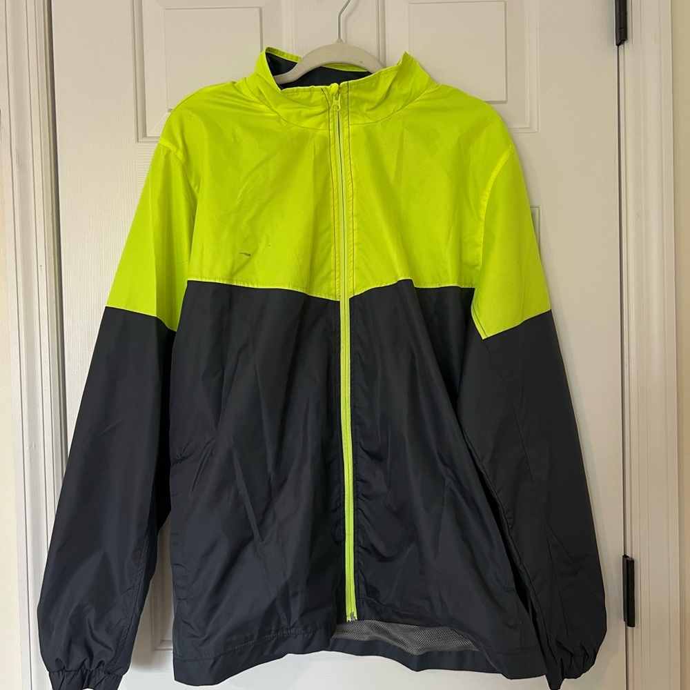 STARTER Neon Yellow and Black Windbreaker